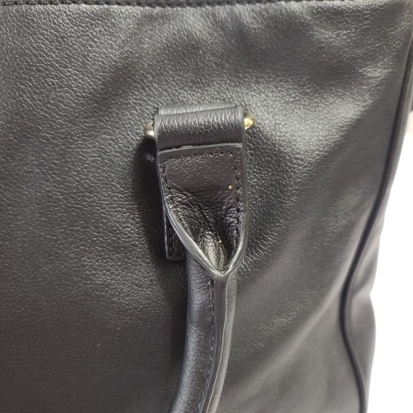 Kate Spade New York Primrose Hill Goldie Bow Satchel Black Leather Handbag Purse - Picture 10 of 16